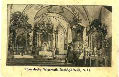 Pfarrkirche St. Peter und Paul - Foto 5 · Postkarte der Pfarrkirche Wiesmath vor der Renovierung