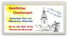 Bild zu Geistliches Chorkonzert in der Pfarrkirche am Sonntag, 23.10.2022