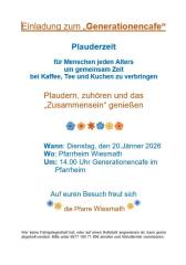 Einladung zum Generationencafe - Foto