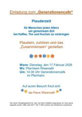 Einladung zum Generationencafe - Foto