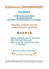 EINLADUNG ZUM GENERATIONENCAFE - Foto