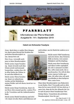 Bild zu Pfarrblatt September 2019